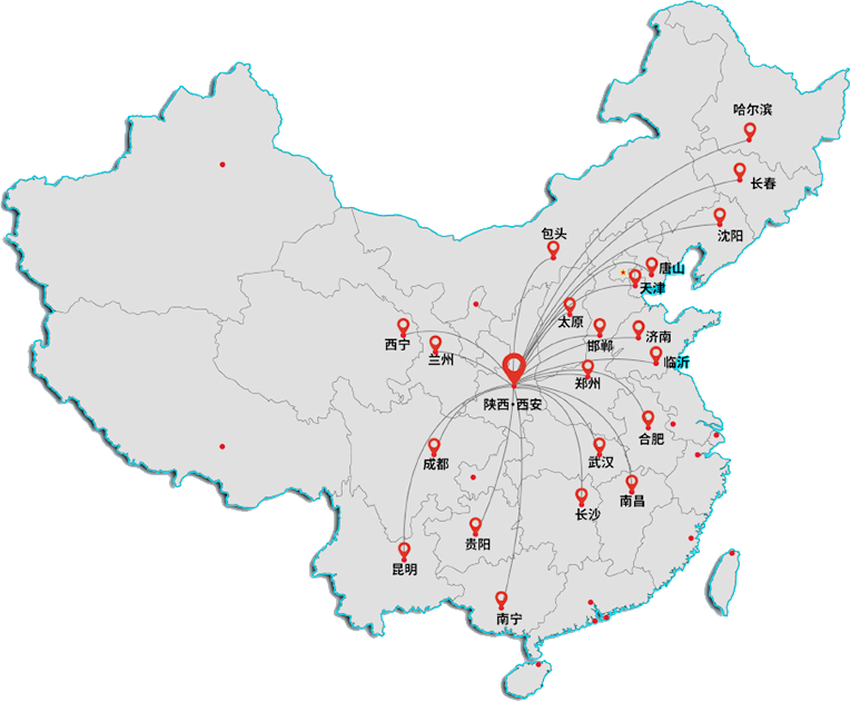 全国门店分布图
